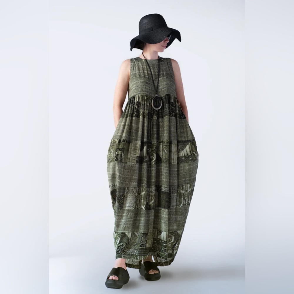 Elegant Green Maxi Dress